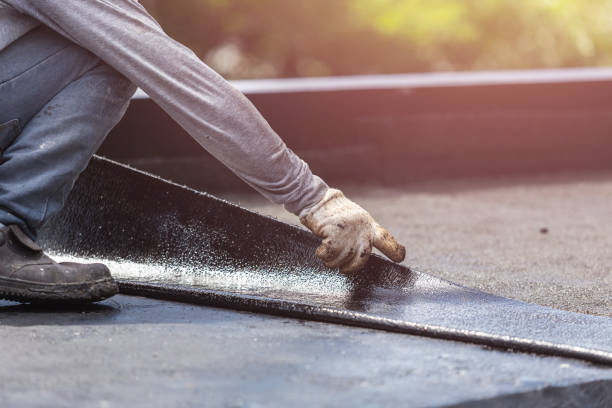 Professional Waterproofing technician working in Beverly, OH